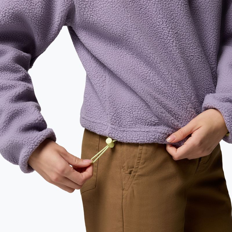 Női polár pulóver Columbia Helvetia II Cropped Half Snap Fleece shale purple/lavender haze/citron haz 6