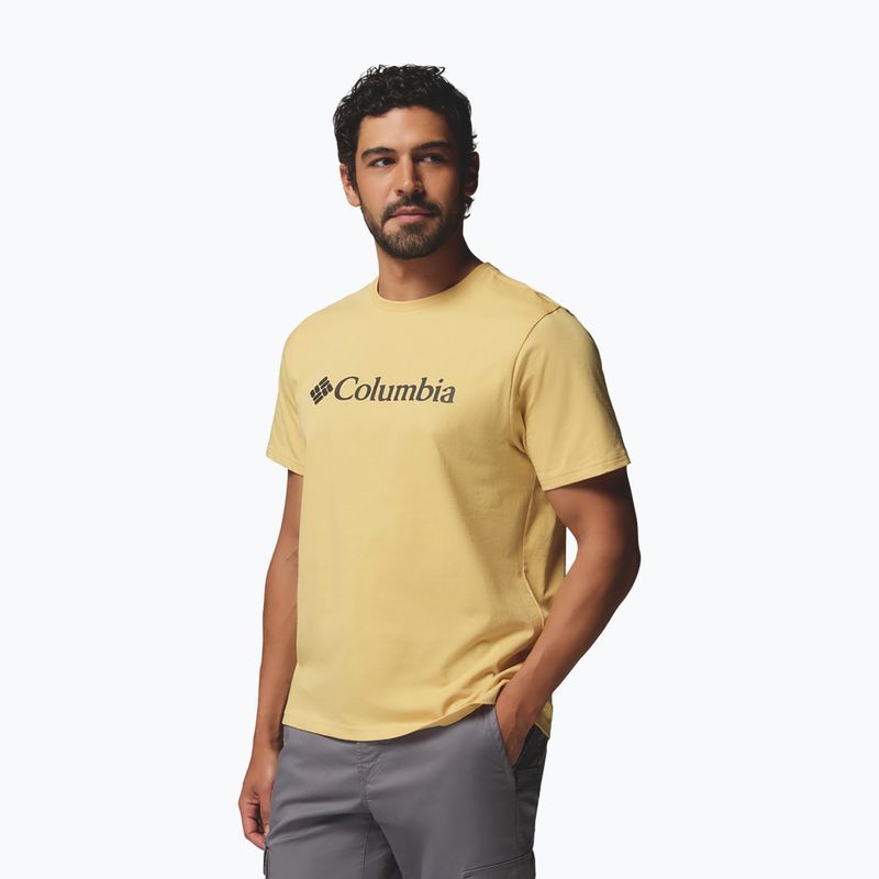 Férfi póló Columbia CSC Basic Logo Tee sand dune/gem columbia