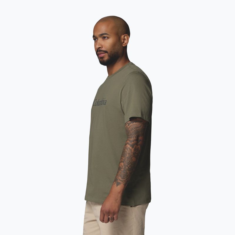 Férfi póló Columbia CSC Basic Logo Tee stone green/gem columbia 4