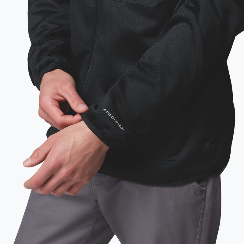 Férfi túrafelső Columbia Tall Heights Hdd Grid Fleece Full Zip black 7