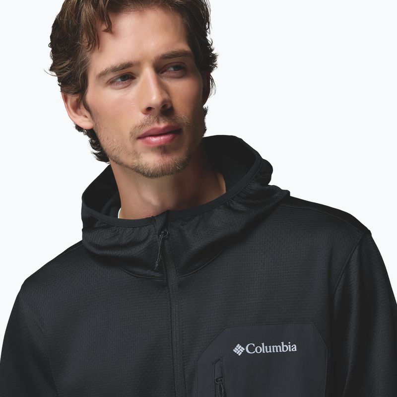 Férfi túrafelső Columbia Tall Heights Hdd Grid Fleece Full Zip black 8