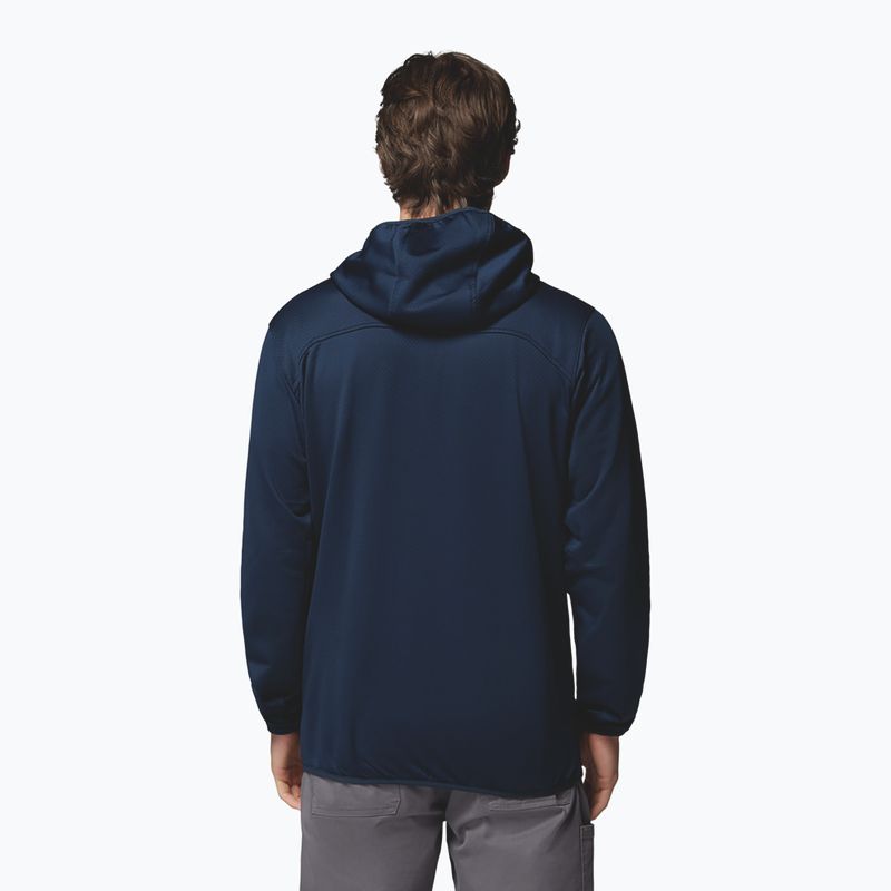 Férfi túrafelső Columbia Tall Heights Hdd Grid Fleece Full Zip collegiate navy/city grey 3