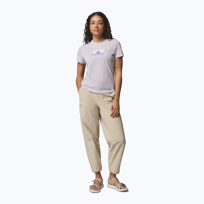Női póló Columbia Ruby Springs Graphic Fitted lavender pearl/brandrise 2