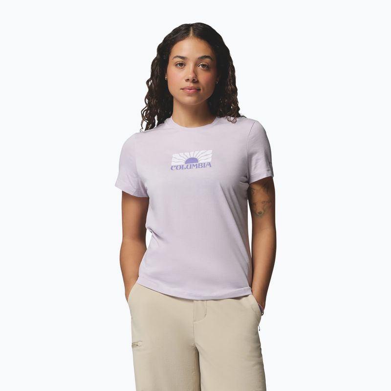 Női póló Columbia Ruby Springs Graphic Fitted lavender pearl/brandrise 4