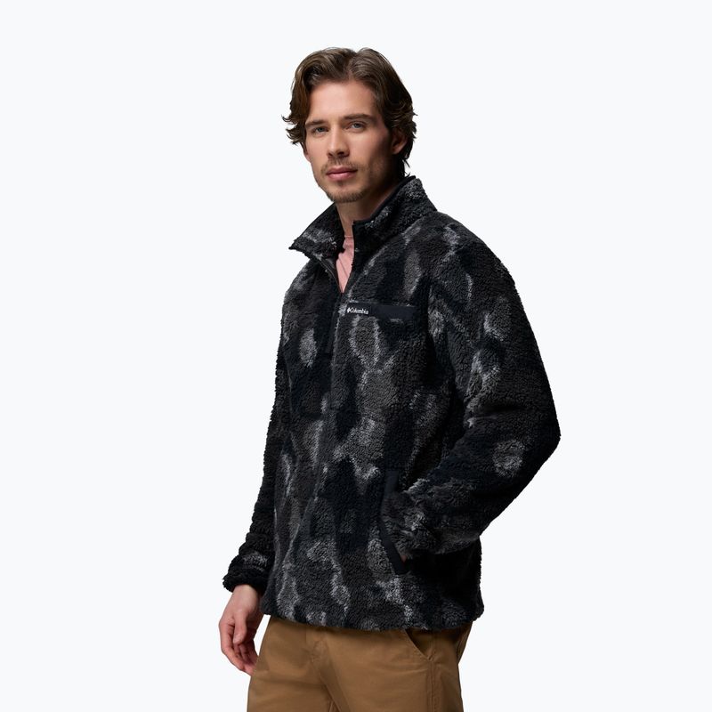 Férfi pulóver Columbia Rugged Ridge High Pile Half Zip black treebark 4