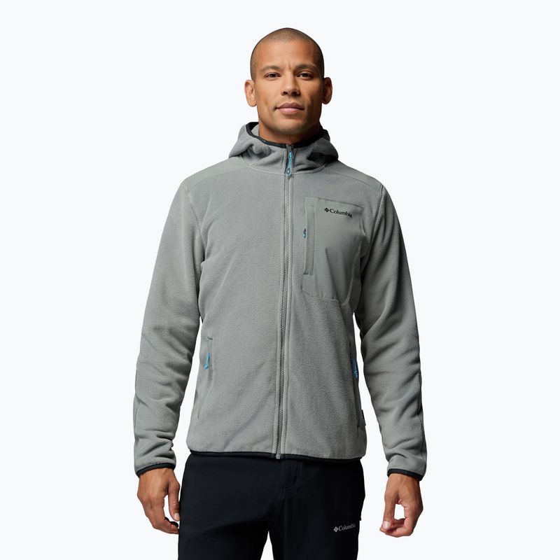 Férfi polár pulóver Columbia Pacific Arch 200 Hooded FZ Fleece Sedona Sage