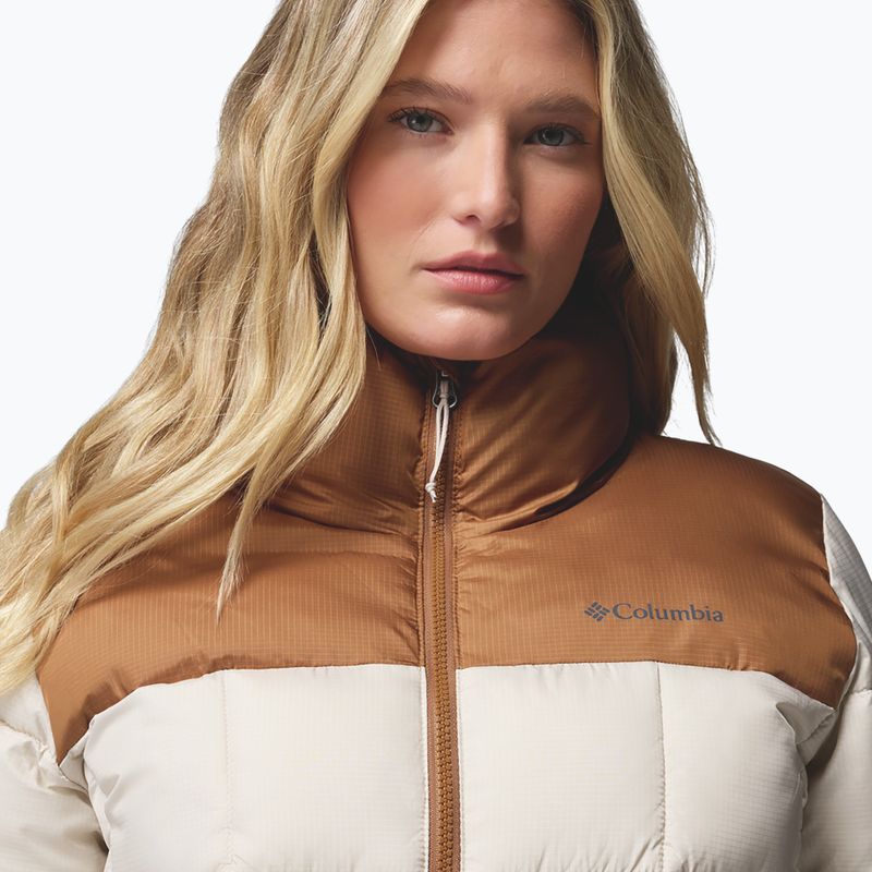 Női bélelt kabát Columbia Puffect III Cropped dark stone/camel brown 6