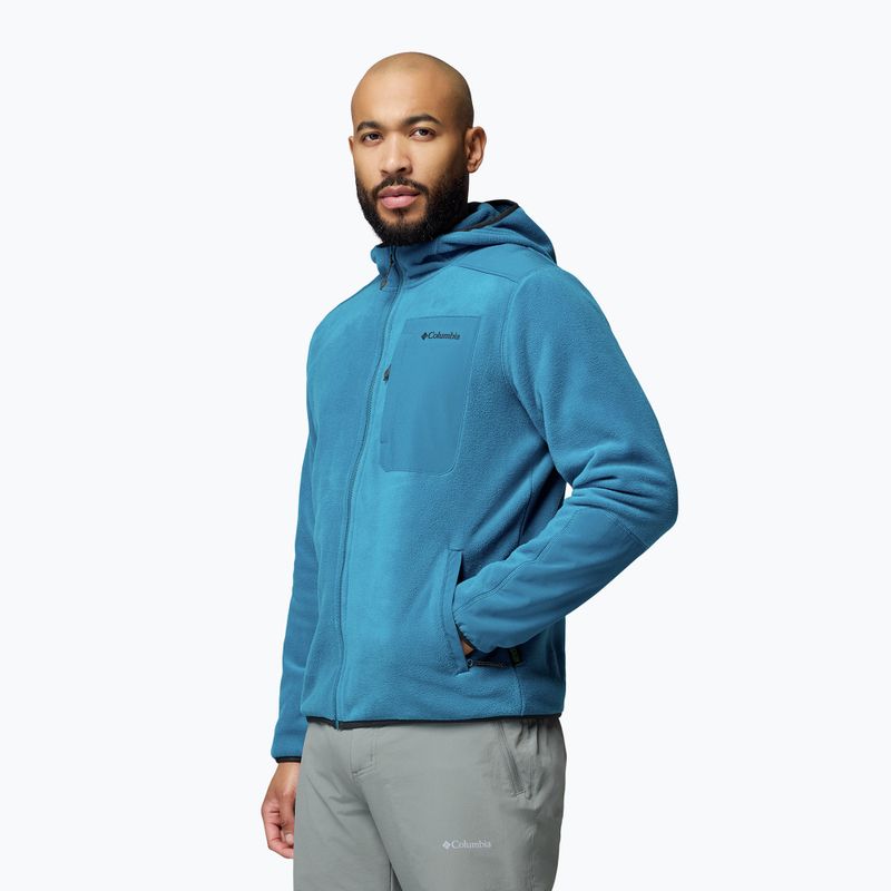 Férfi polár pulóver Columbia Pacific Arch 200 Hooded FZ Fleece Phoenix Blue 4