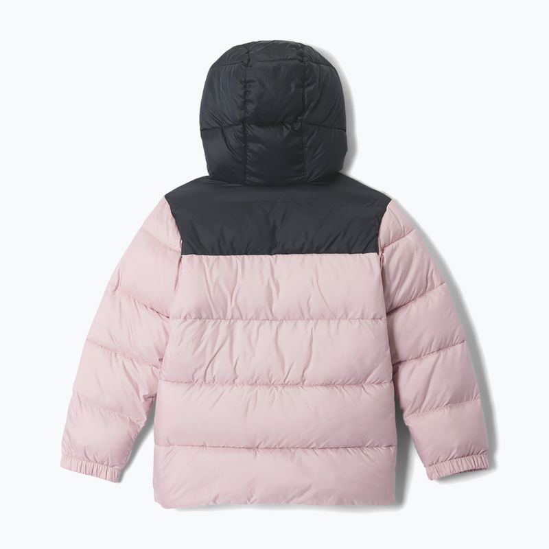 Gyerek bélelt kabát Columbia Puffect Hooded Mineral Pink/Black 2
