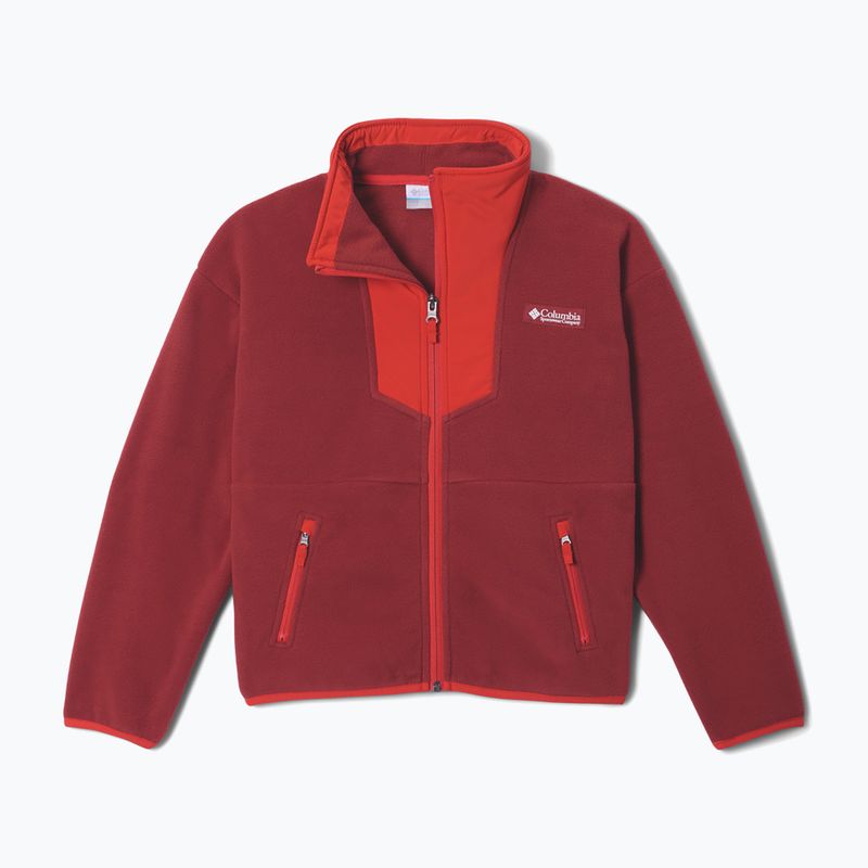 Gyerek polár pulóver Columbia Sequoia Grove Full Zip Fleece red oxide/super sonic