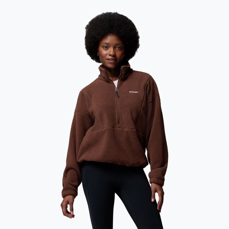 Női polár pulóver Columbia Timber Meadow MTR Fleece HZ tobacco
