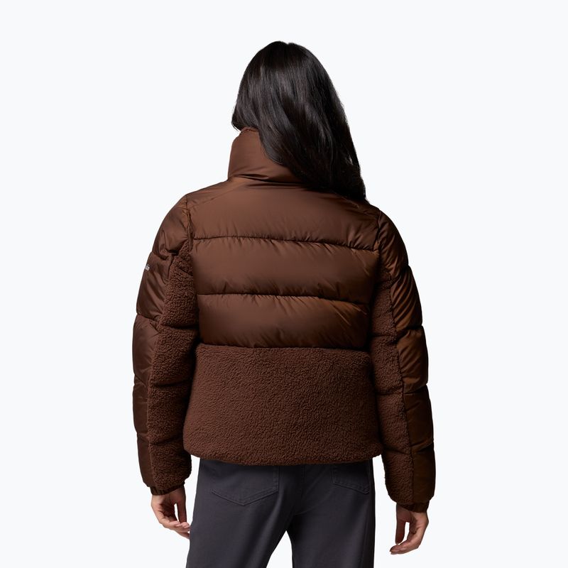 Női hibrid kabát Columbia Leadbetter Point II Sherpa Hybrid tobacco 3