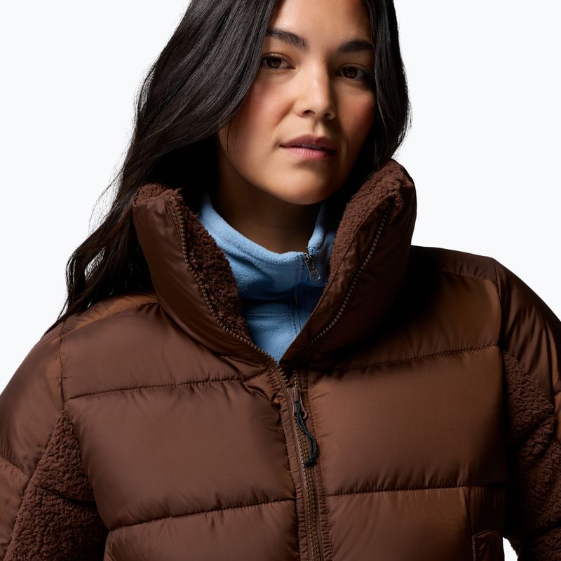 Női hibrid kabát Columbia Leadbetter Point II Sherpa Hybrid tobacco 6