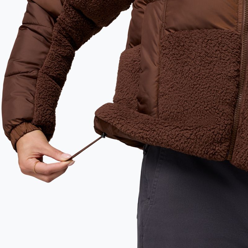 Női hibrid kabát Columbia Leadbetter Point II Sherpa Hybrid tobacco 8