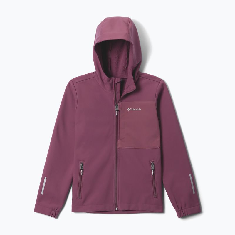Gyerek softshell dzseki Columbia Ascender Hooded Softshell antique mauve