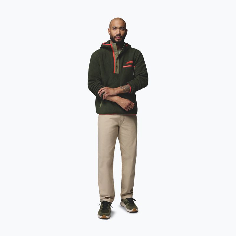 Férfi polár pulóver Columbia Helvetia II Hoodie Greenscape 2