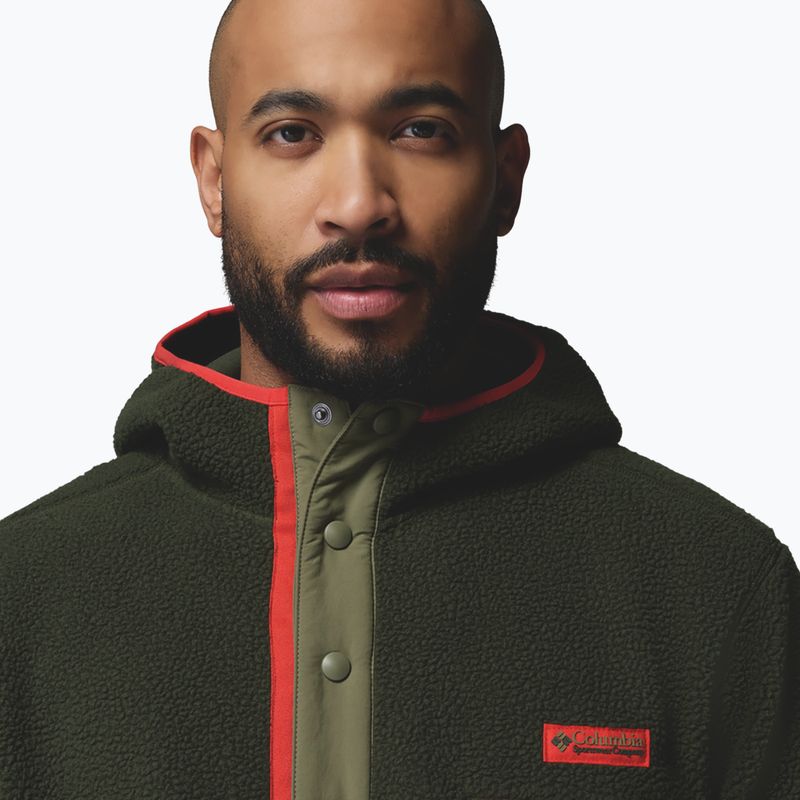 Férfi polár pulóver Columbia Helvetia II Hoodie Greenscape 5
