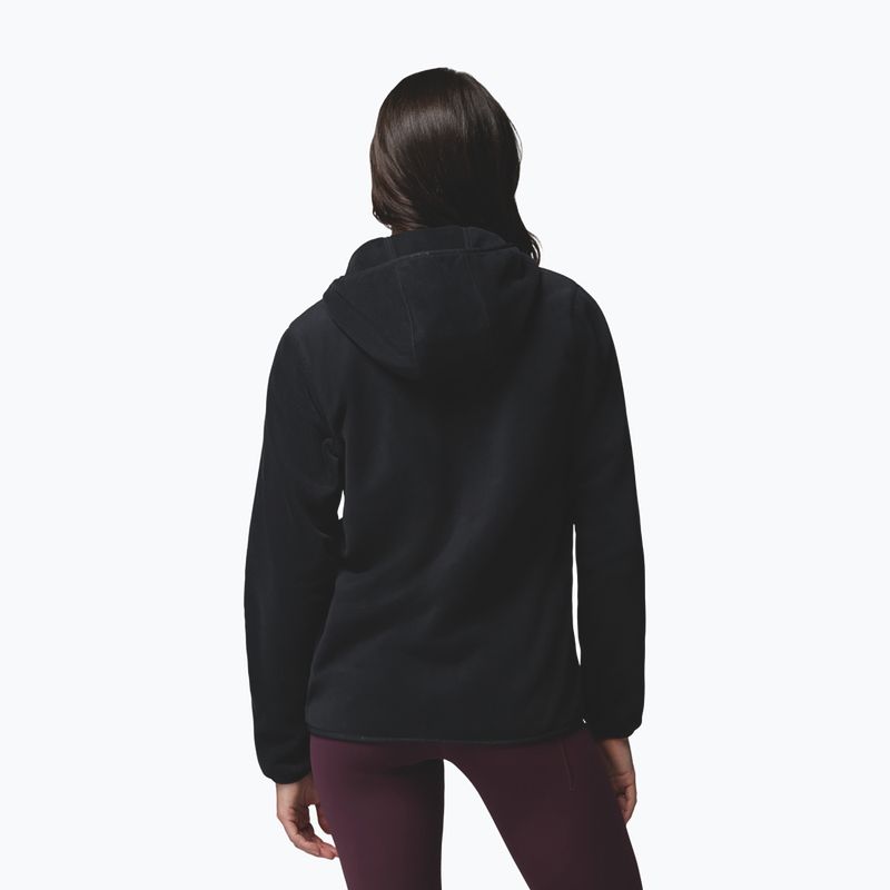 Női polár pulóver Columbia Pacific Arch 200 Hooded Full Zip Fleece Black 3