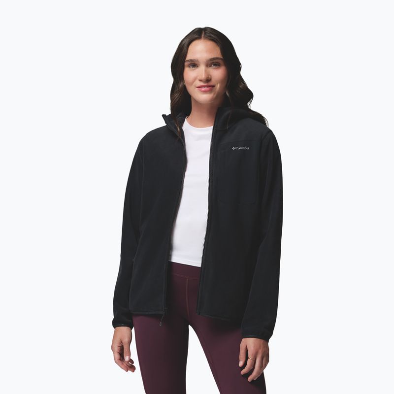Női polár pulóver Columbia Pacific Arch 200 Hooded Full Zip Fleece Black 4