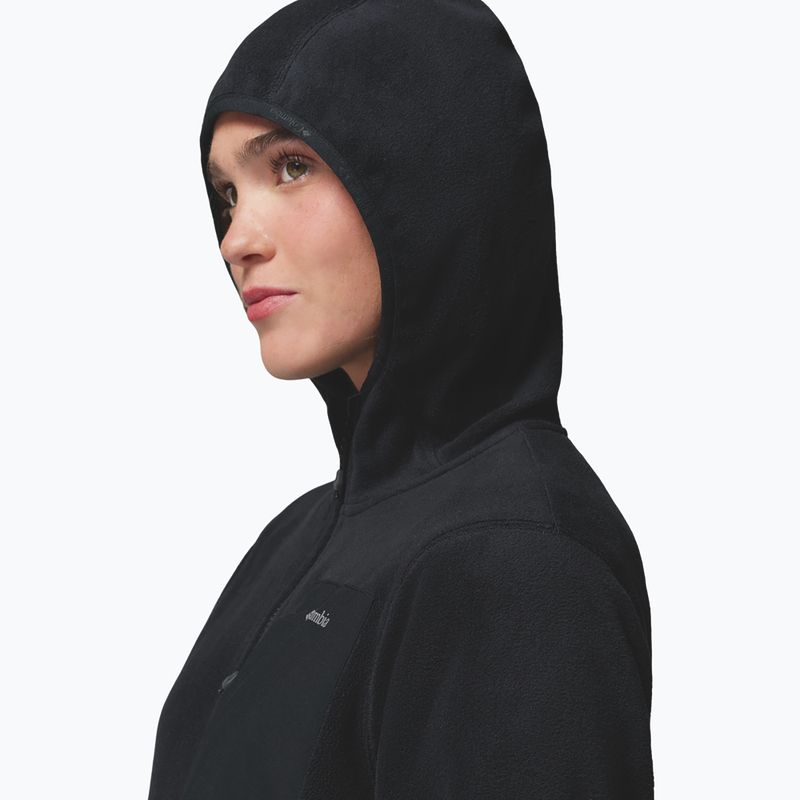 Női polár pulóver Columbia Pacific Arch 200 Hooded Full Zip Fleece Black 6