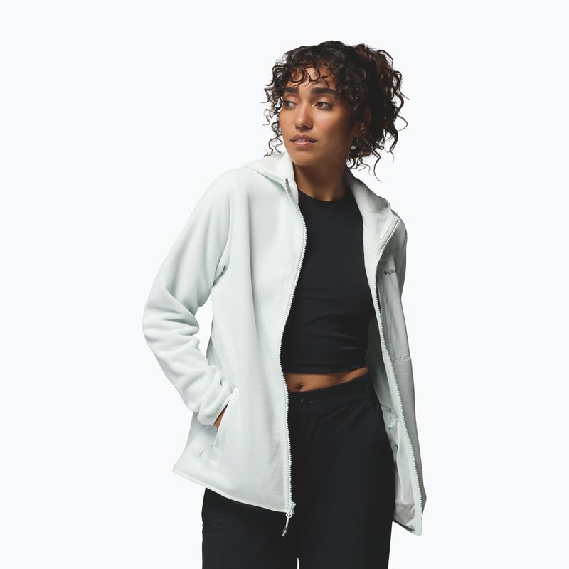 Női polár pulóver Columbia Pacific Arch 200 Hooded Full Zip Fleece tea light 4