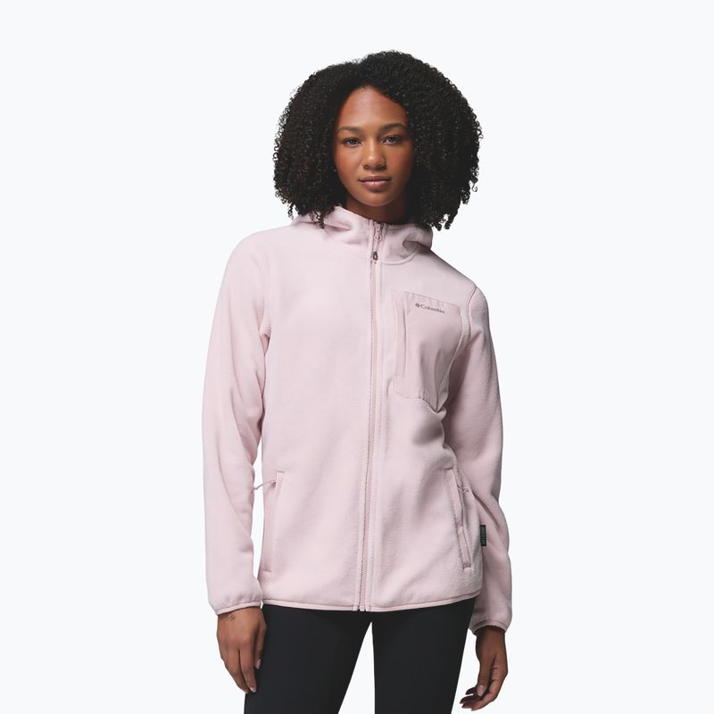Női polár pulóver Columbia Pacific Arch 200 Hooded Full Zip Fleece mineral pink 4