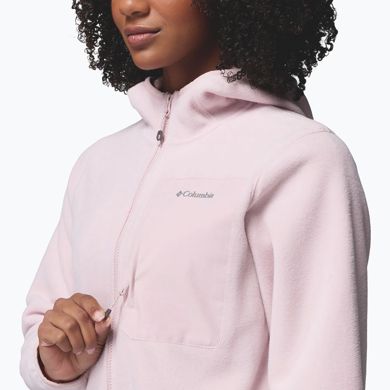 Női polár pulóver Columbia Pacific Arch 200 Hooded Full Zip Fleece mineral pink 7