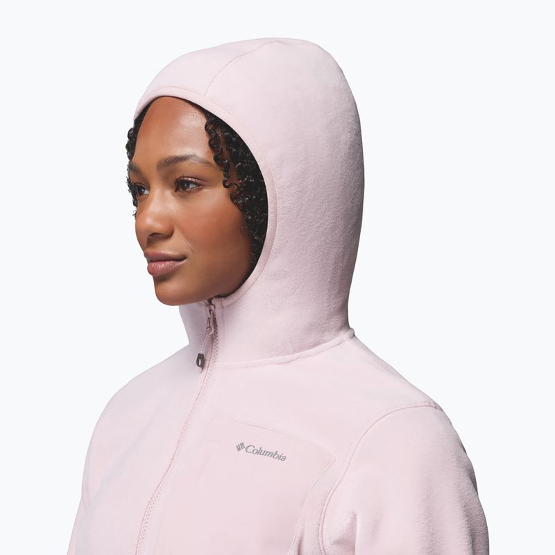 Női polár pulóver Columbia Pacific Arch 200 Hooded Full Zip Fleece mineral pink 8