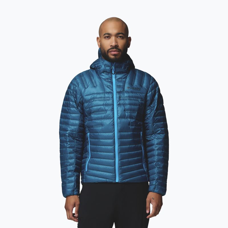 Férfi pehelykabát Columbia Endevour Mountain Down Hooded phoenix blue