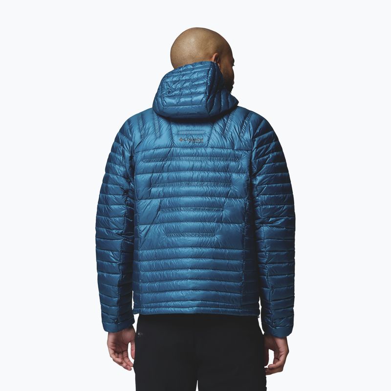 Férfi pehelykabát Columbia Endevour Mountain Down Hooded phoenix blue 3