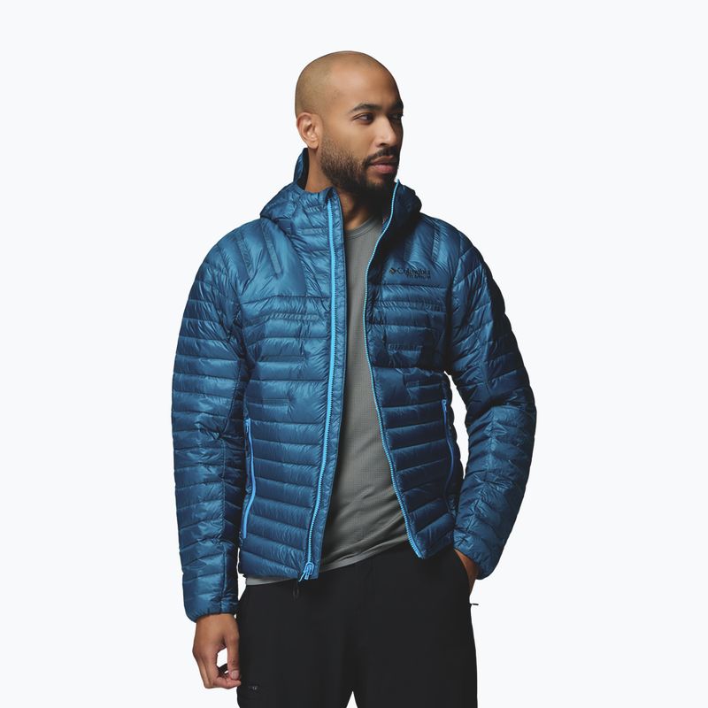 Férfi pehelykabát Columbia Endevour Mountain Down Hooded phoenix blue 4