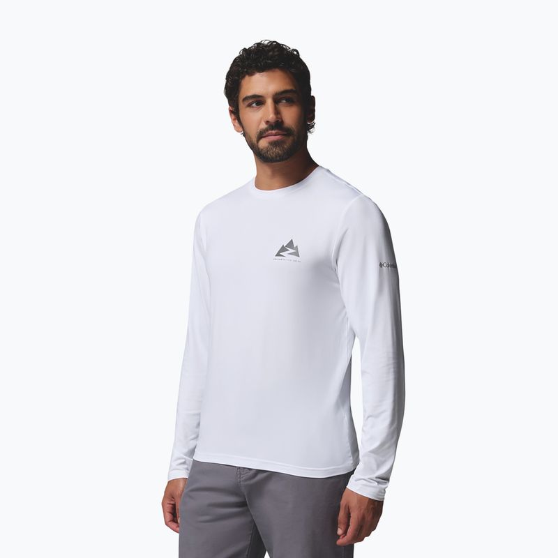 Férfi hosszú ujjú póló Columbia Parsons Point LS Graphic Tee white zigzag climb 4