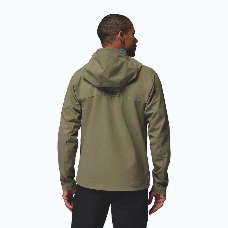 Férfi softshell dzseki Columbia Tennen Mountain Hooded Softshell stone green 3