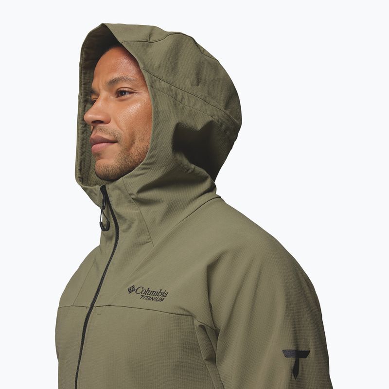 Férfi softshell dzseki Columbia Tennen Mountain Hooded Softshell stone green 7