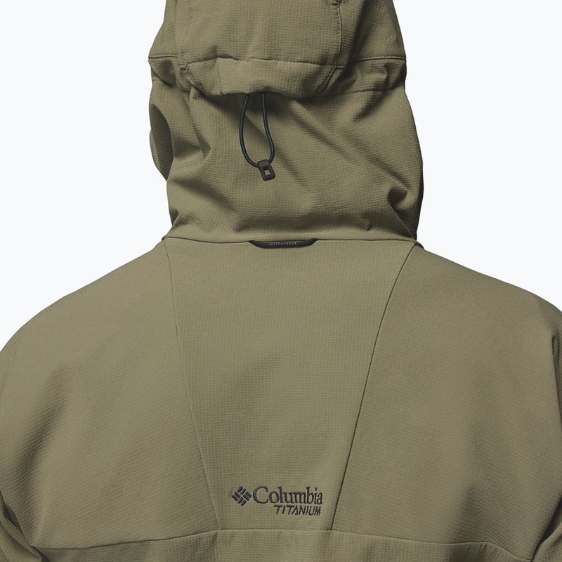 Férfi softshell dzseki Columbia Tennen Mountain Hooded Softshell stone green 8