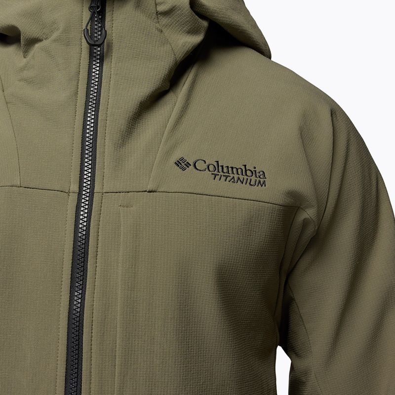 Férfi softshell dzseki Columbia Tennen Mountain Hooded Softshell stone green 10