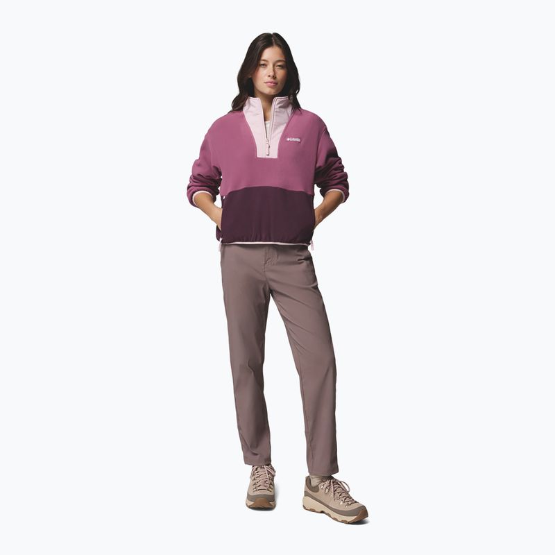 Női polár pulóver Columbia Sequoia Grove II Half Zip Fleece Antique Mauve/Moonvista/Mineral Pink 2