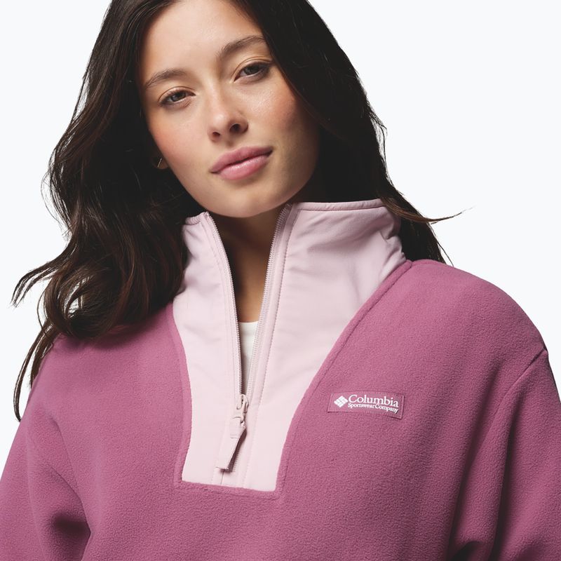 Női polár pulóver Columbia Sequoia Grove II Half Zip Fleece Antique Mauve/Moonvista/Mineral Pink 5