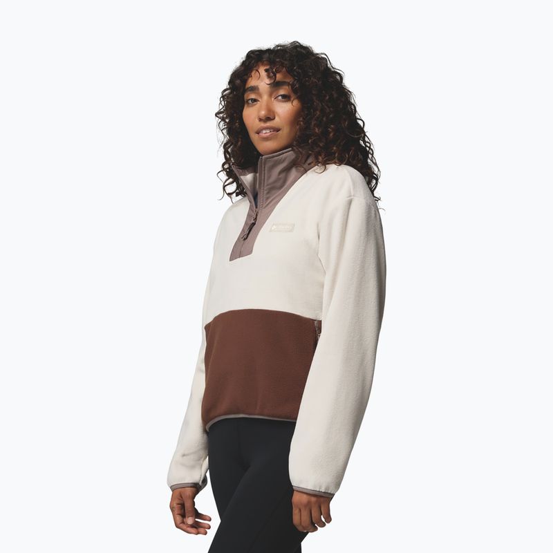 Női polár pulóver Columbia Sequoia Grove II Half Zip Fleece dark stone/tobacco/iron 4