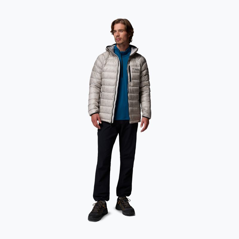 Férfi pehelykabát Columbia Arctic Crest Down Hooded flint grey 2
