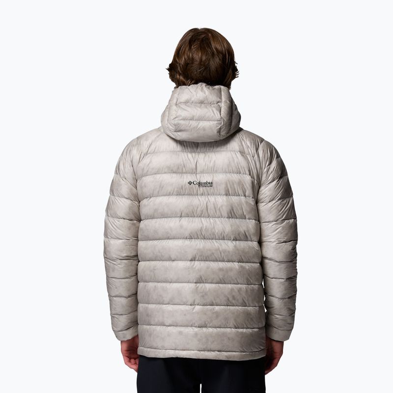 Férfi pehelykabát Columbia Arctic Crest Down Hooded flint grey 3