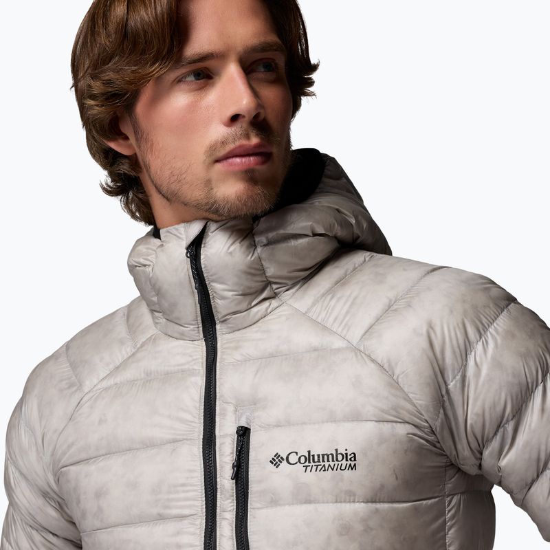 Férfi pehelykabát Columbia Arctic Crest Down Hooded flint grey 6