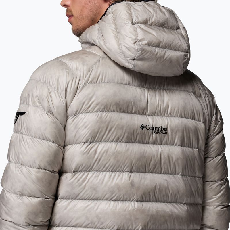 Férfi pehelykabát Columbia Arctic Crest Down Hooded flint grey 8
