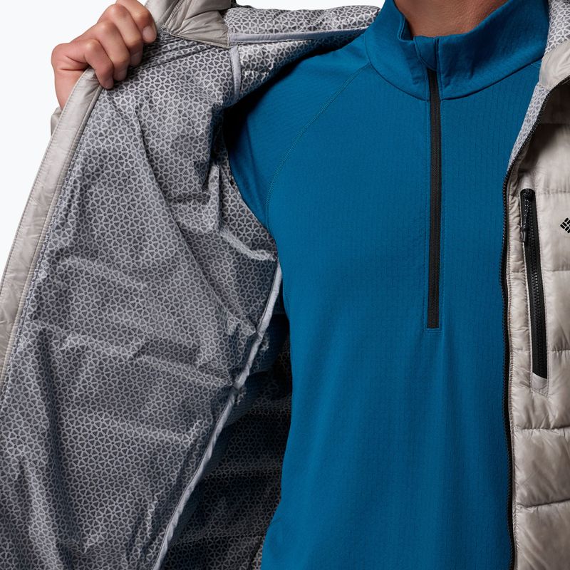 Férfi pehelykabát Columbia Arctic Crest Down Hooded flint grey 9