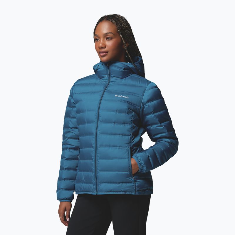 Női pehelykabát Columbia Lake 22 II Down Hooded phoenix blue 4