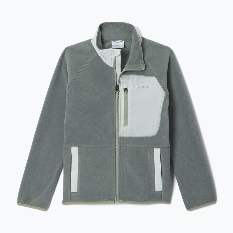 Gyerek polár pulóver Columbia Fast Trek V Full Zip sedona sage/tea light
