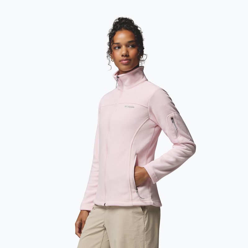 Női polár pulóver Columbia Fast Trek II powder pink 4