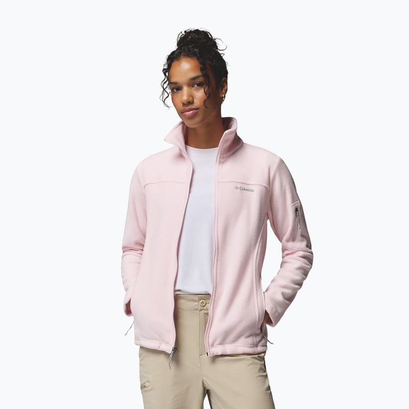 Női polár pulóver Columbia Fast Trek II powder pink 5