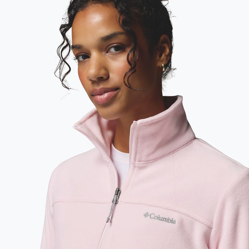 Női polár pulóver Columbia Fast Trek II powder pink 6