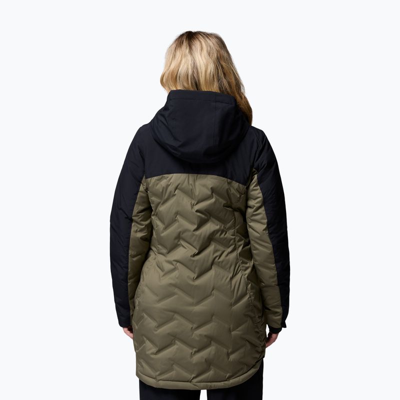 Női pehelykabát Columbia Mountain Croo III Mid Down stone green/black 3